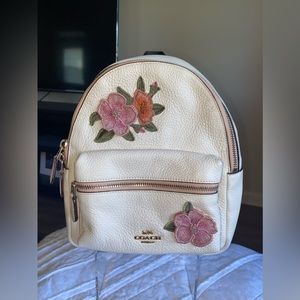 COACH — MINI CHARLIE BACKPACK WITH HAWAIIAN FLORAL EMBROIDERY
